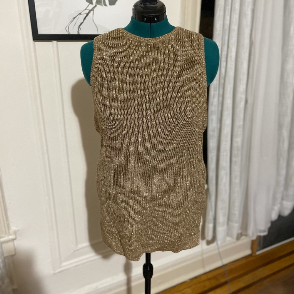 Gold Cableknit Ralph Lauren S/L shirt XL